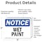 Signmission Wet Paint, 5 in W x Rectangle, Vinyl Decal OS-2PACK-NS-D-35-L-19034 - alternate 6